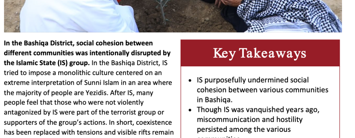 Policy Brief - Building Trust - What Needs to Be Done in Bashiqa?